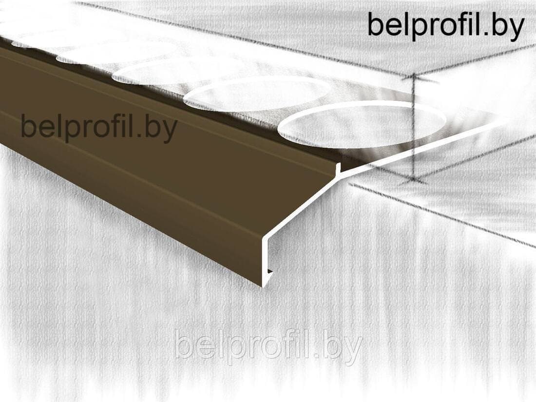 Профиль-отлив для террас и балконов мини, анод. бронза