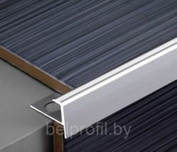 F-образный профиль для плитки и ступеней 10 мм, 270 см, ЧЕРНЫЙ МАТОВЫЙ