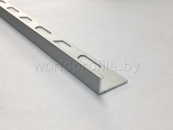 Профиль для плитки с ножкой 10 мм, цвет анод. серебро 270 см