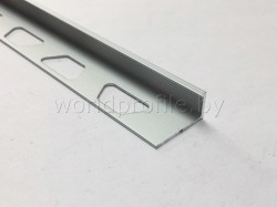 Профиль для плитки с ножкой 10 мм, цвет анод. серебро 270 см